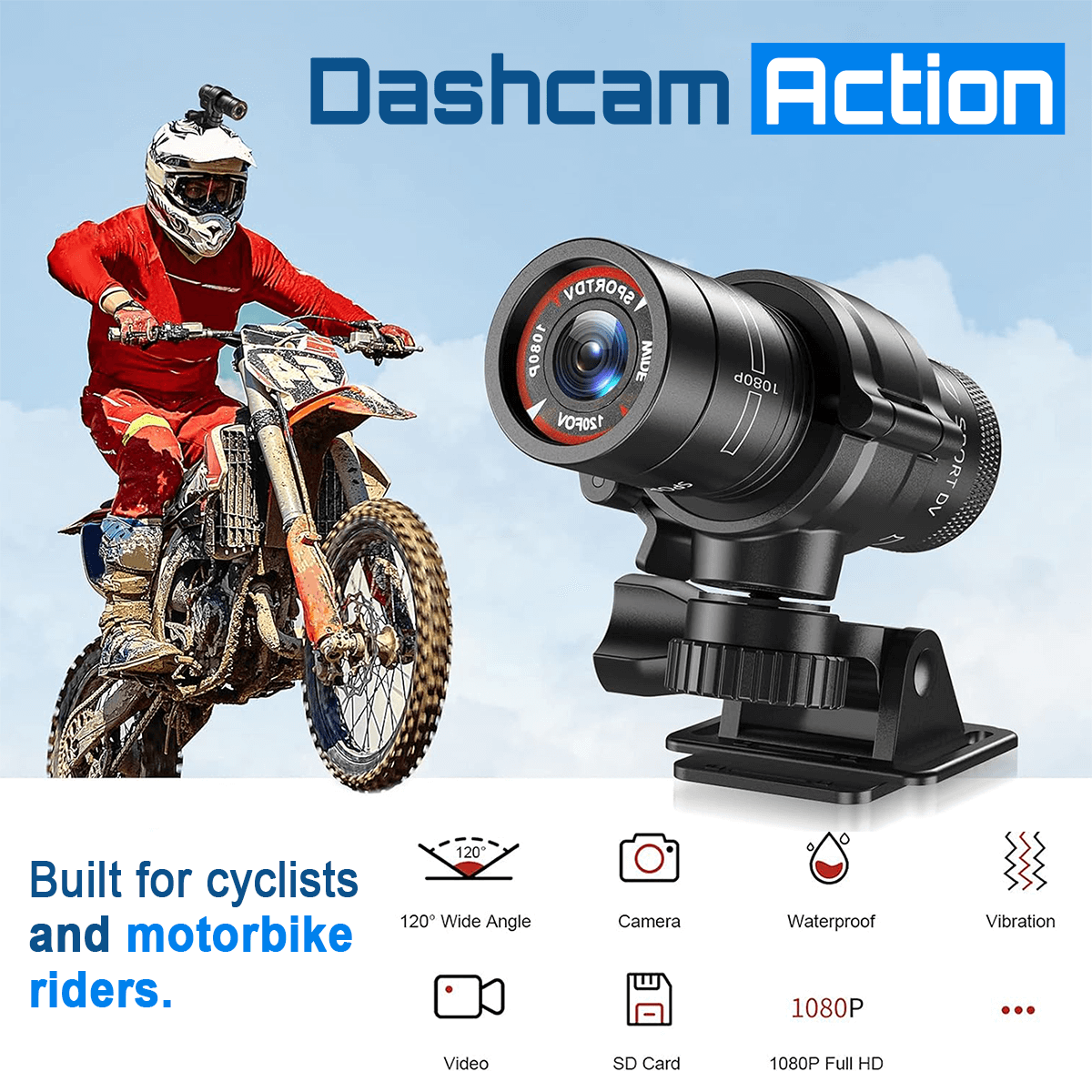 Action Dash Cam for Cyclists and Motorcyclists | Dash Vision
