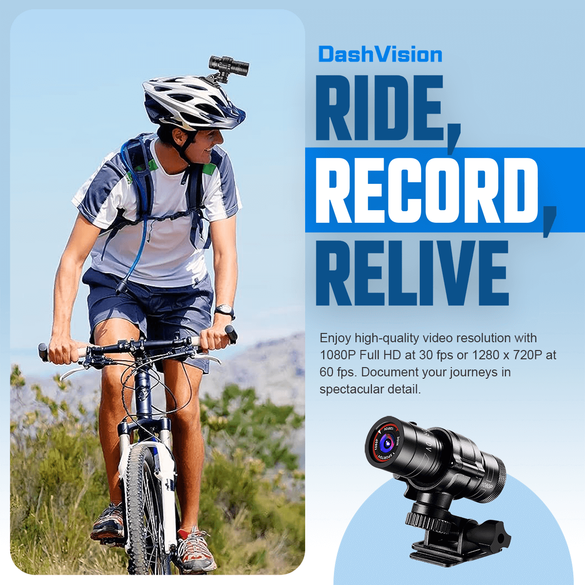 Action Dash Cam for Cyclists and Motorcyclists | Dash Vision