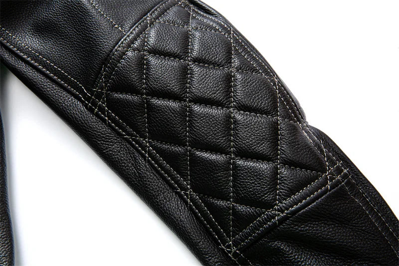 Cowhide Leather Motorcycle Jacket for Bikers and Riders