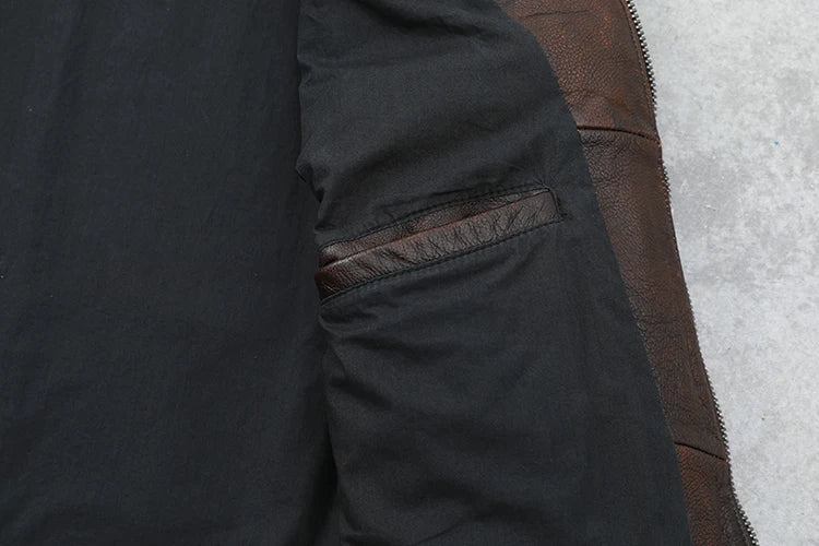 Mens Brown Leather Jacket