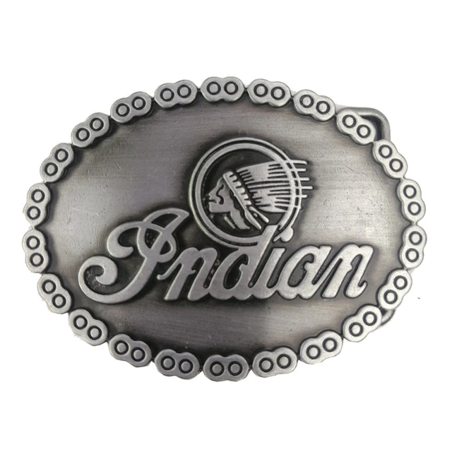 Biker Belt Indian Motorcycle Leather Strap Adjustable Mens Womens