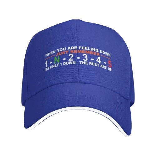 Motorcycle Gear Shift Cap Adjustable Hat for Bikers
