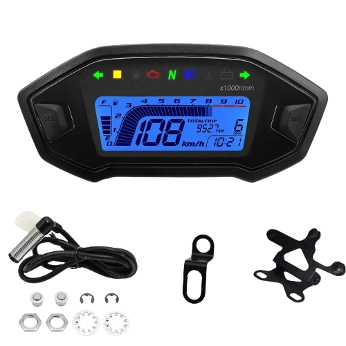 Universal Motorcycle Odometer Speedometer Compatible Replacement Gauge