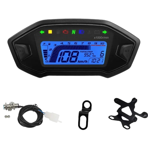 Universal Motorcycle Odometer Speedometer Compatible Replacement Gauge