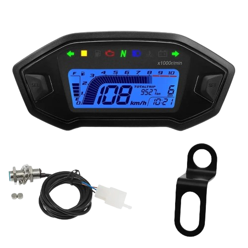 Universal Motorcycle Odometer Speedometer Compatible Replacement Gauge