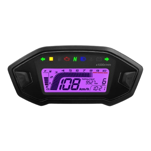 Universal Motorcycle Odometer Speedometer Compatible Replacement Gauge