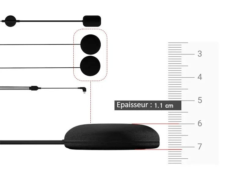X-15 Pro Motorcycle Bluetooth Intercom Helmet Headset