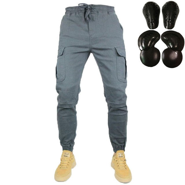 Mens Motorcycle Riding Jogger Pants Durable Biker Performance Trousers
