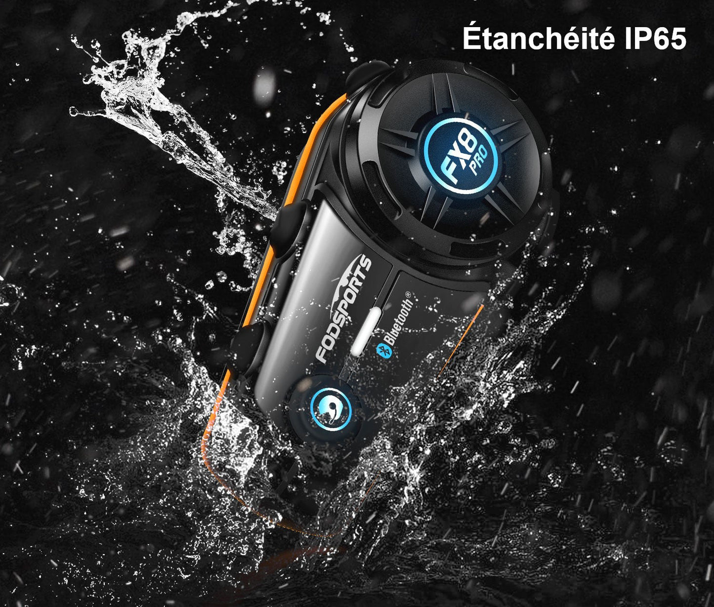 Motorcycle Intercom System FX8 Pro Wireless Bluetooth Communication Device