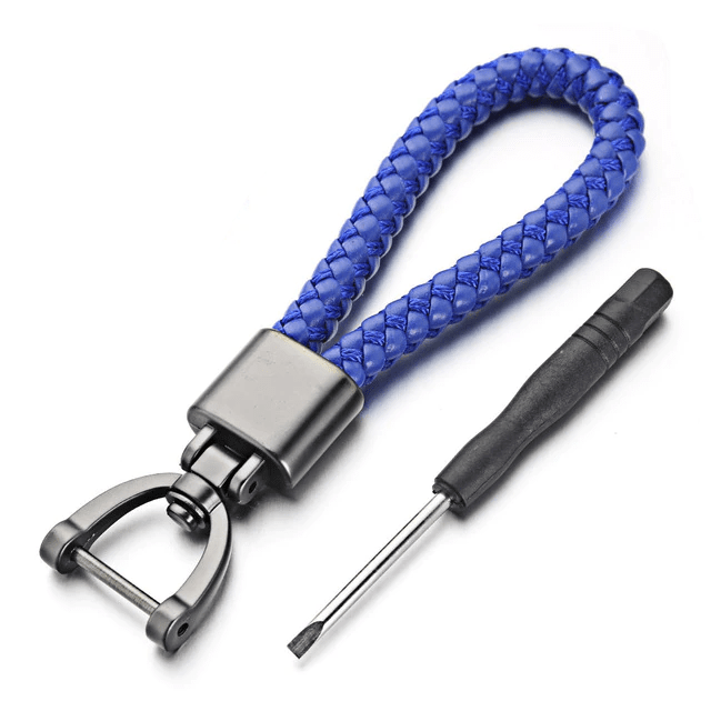 Leather Motorcycle Keychain Key Holder for Men Women Bike Rider Gift