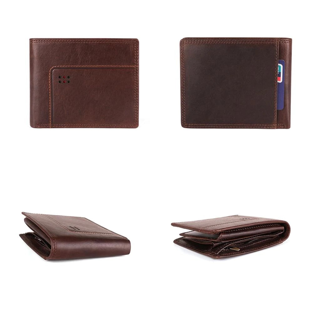 Biker Wallet Sadino Leather Mens Slim Durable Card Holder