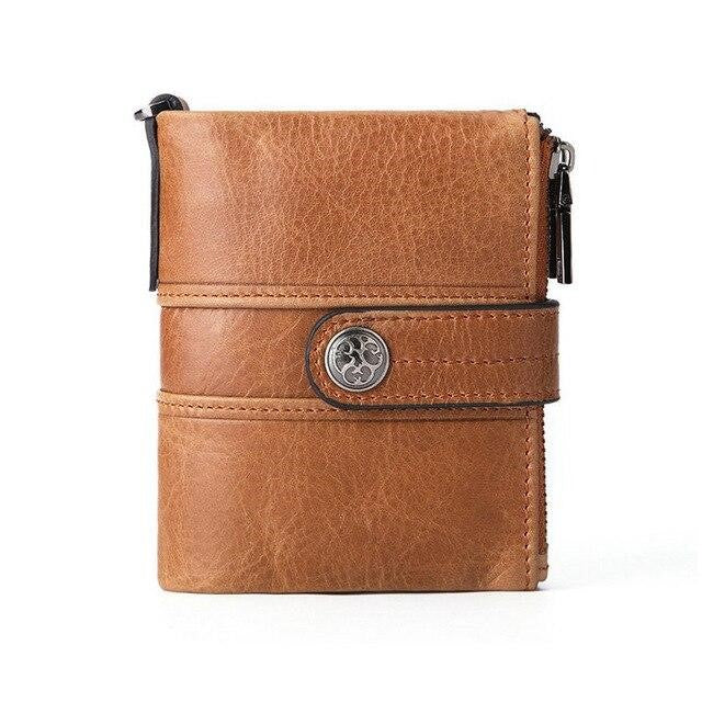 Biker Wallet Halcha Durable Leather Mens Motorcycle Wallet with Chain
