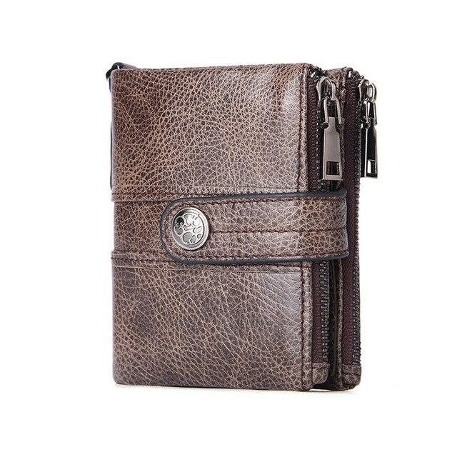 Biker Wallet Halcha Durable Leather Mens Motorcycle Wallet with Chain