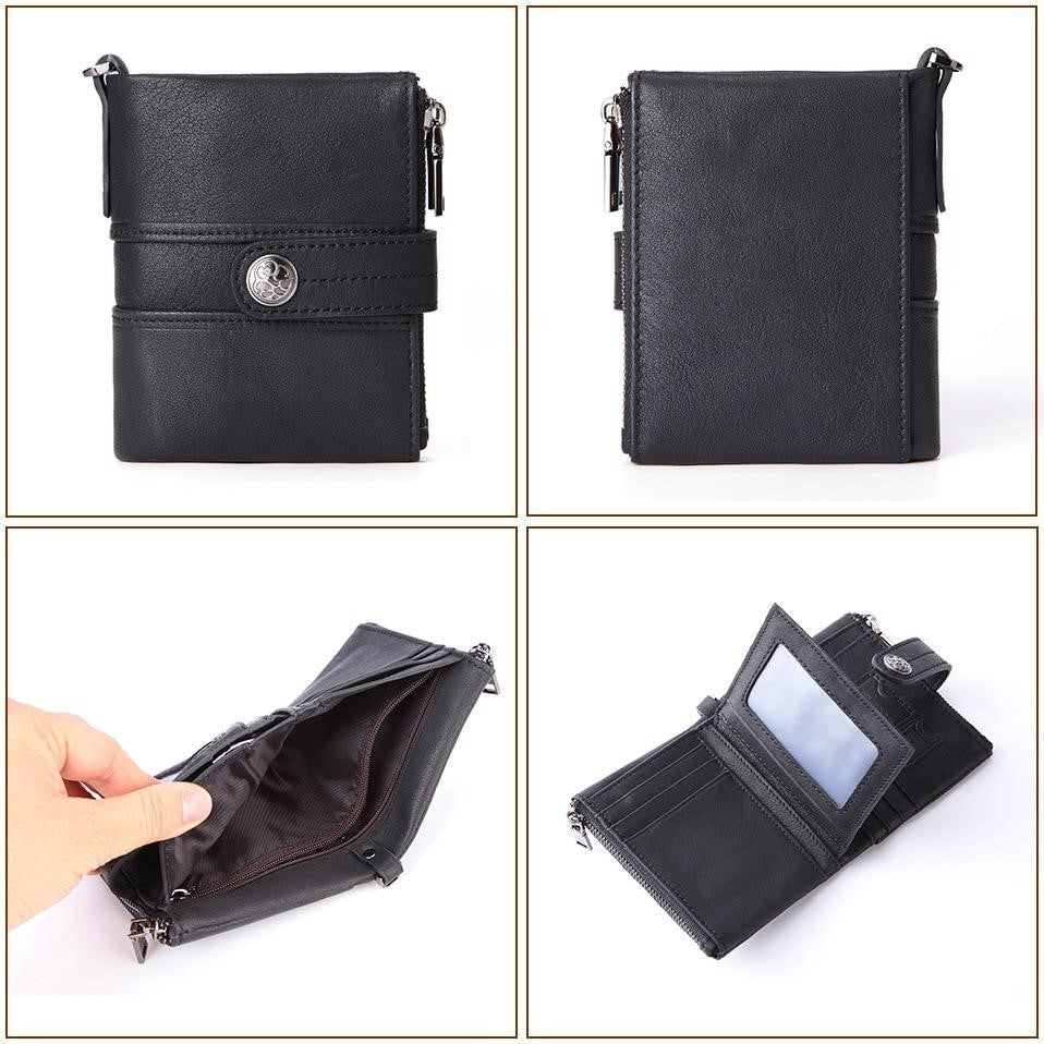 Biker Wallet Halcha Durable Leather Mens Motorcycle Wallet with Chain