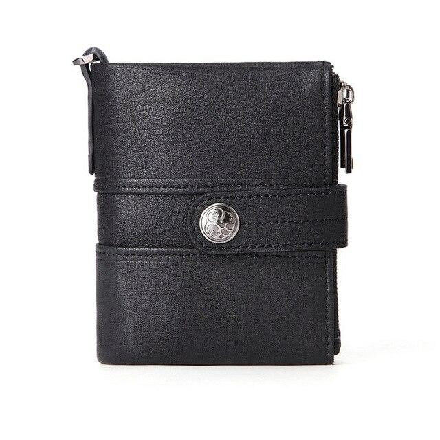 Biker Wallet Halcha Durable Leather Mens Motorcycle Wallet with Chain