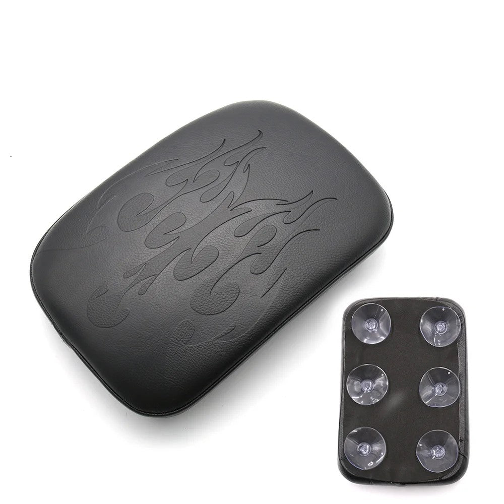 Flame Suction Cup Motorcycle Seat Pad