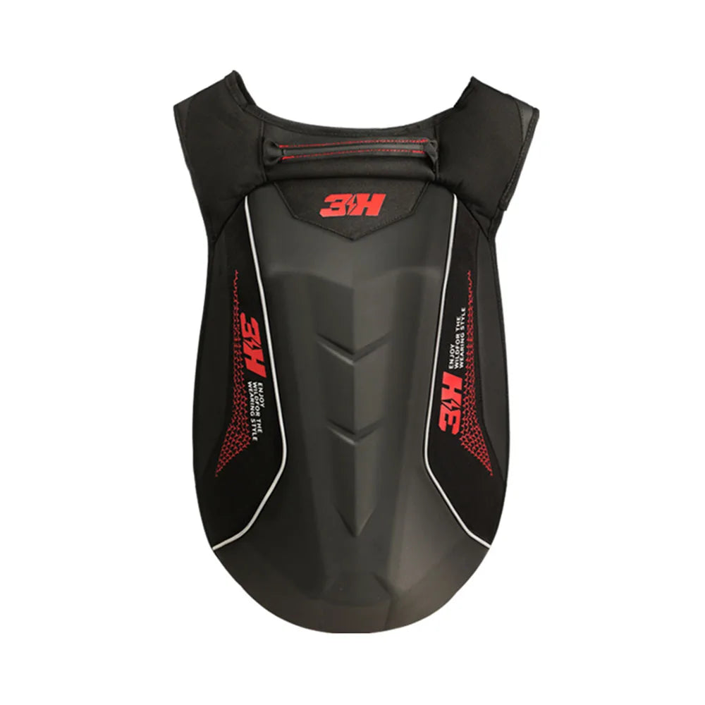 Black and Red Hard Shell Motorcycle Backpack