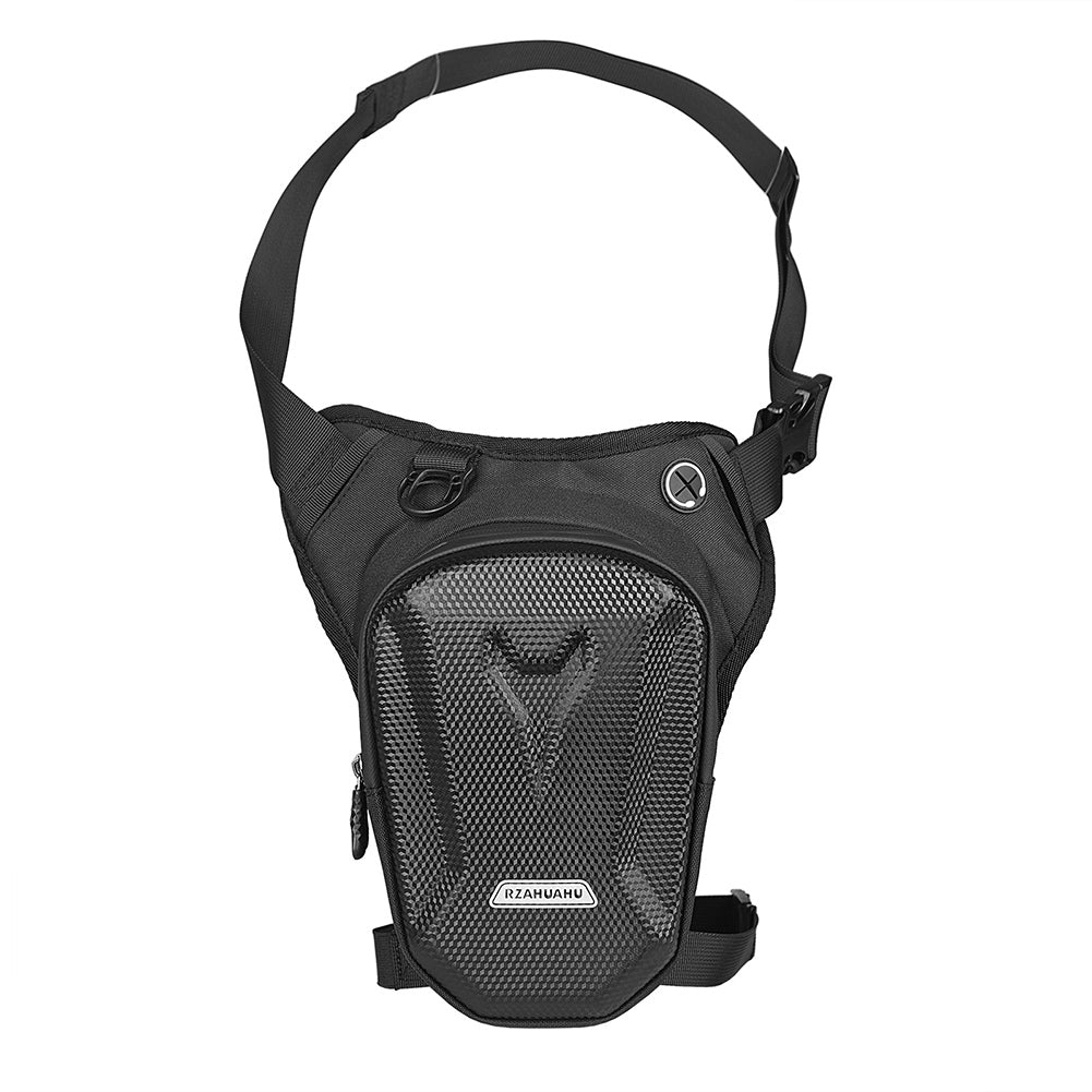 Motorcycle Leg Bag Fabric and Carbon Fiber Lightweight Sling Pouch