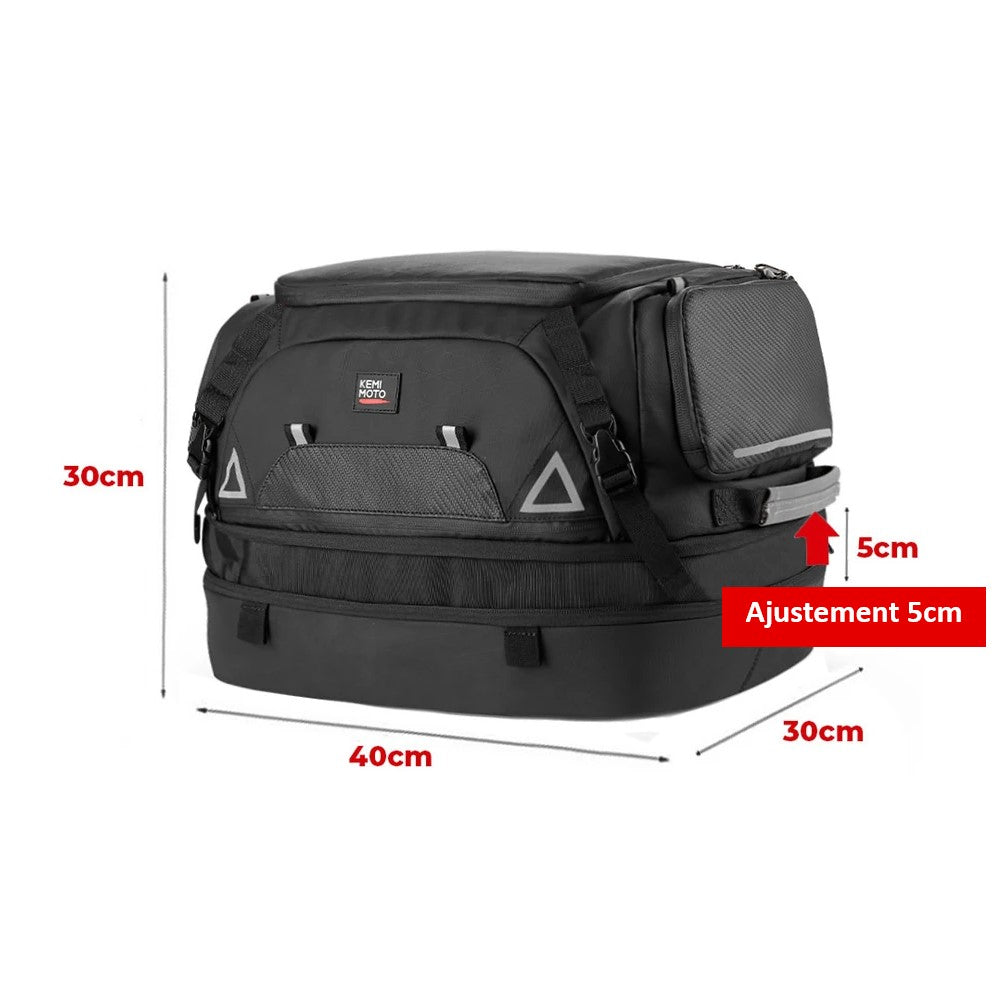 Motorcycle Rear Seat Bag Saddlebag Storage Pack