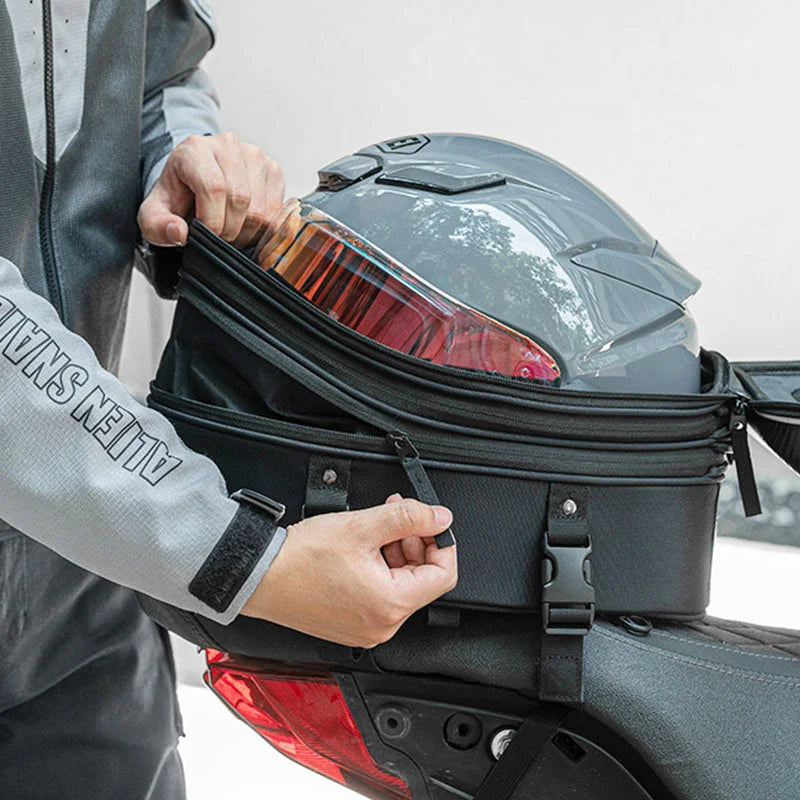 Large Capacity Carbon Fiber Motorcycle Seat Bag