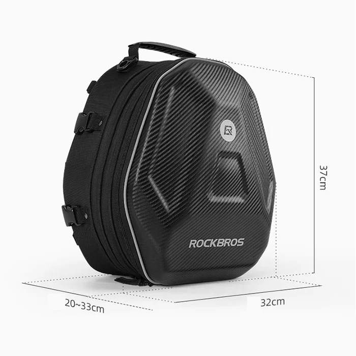 Large Capacity Carbon Fiber Motorcycle Seat Bag