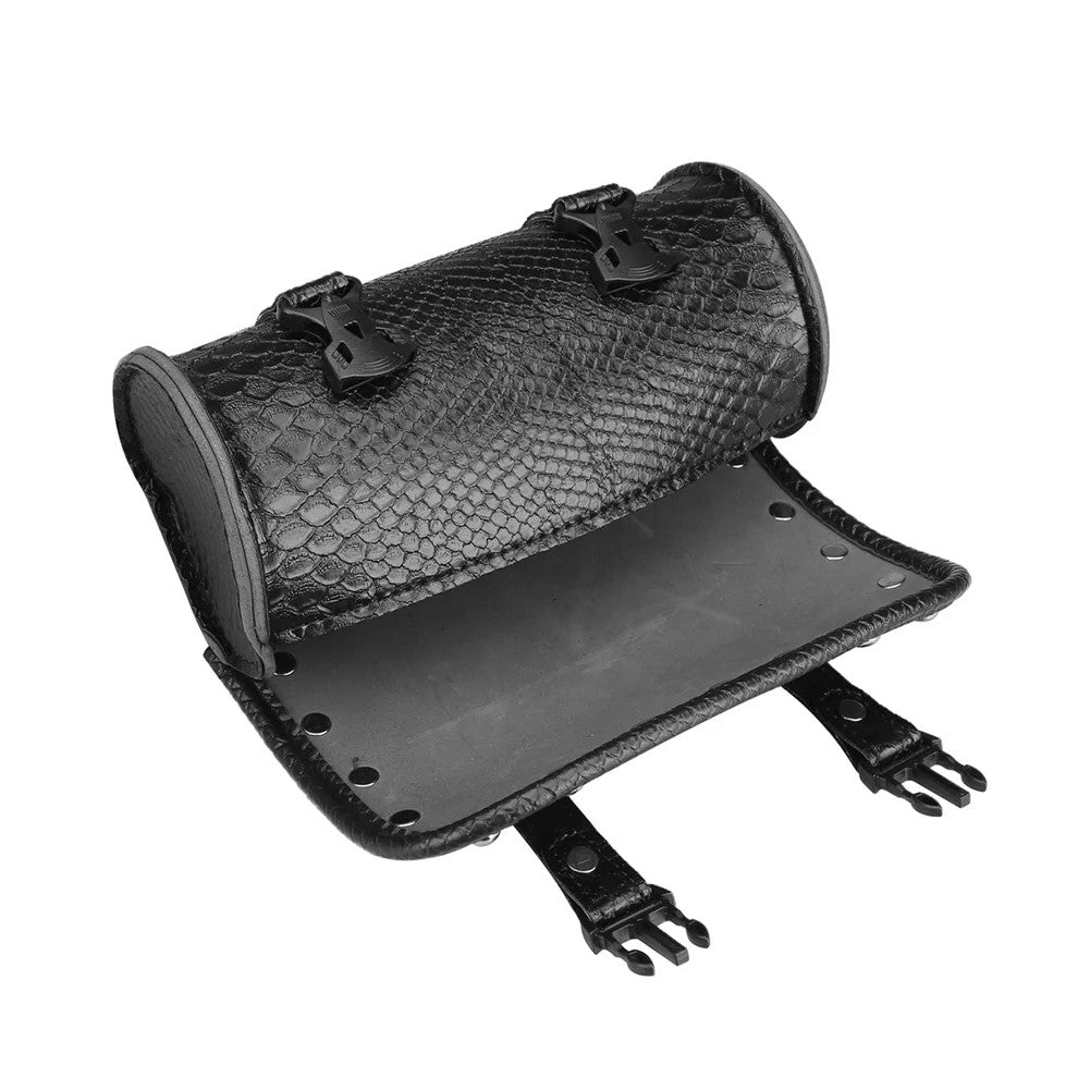 Motorcycle Fork Bags Viper Genuine Leather Fork Saddlebags for Motorbikes
