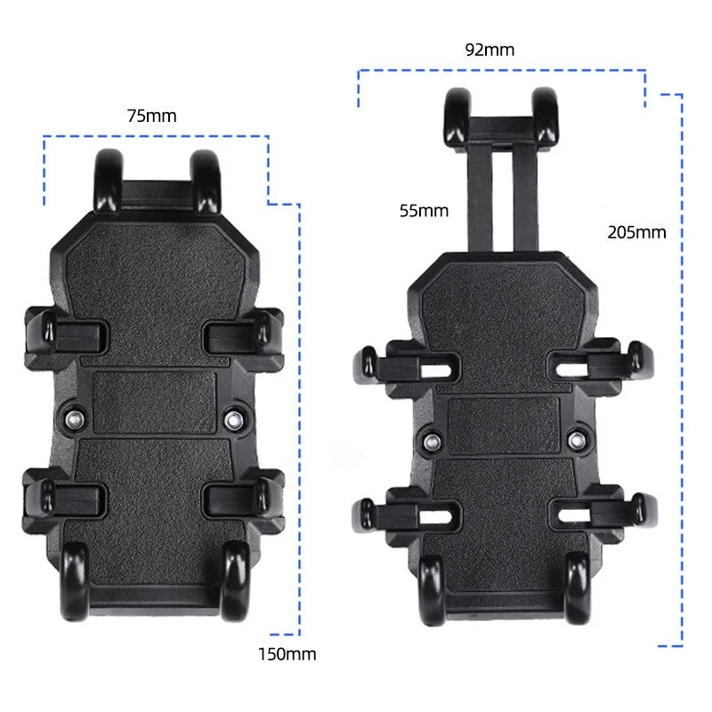 Motorcycle Phone Mount Anti Vibration Secure Holder Universal Cell Phone GPS Cradle