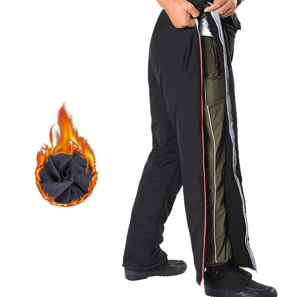 Winter Fleece Lined Motorcycle Overpants Thermal Riding Gear