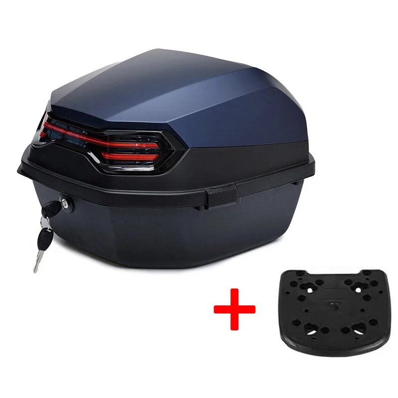 30L Navy Blue Motorcycle Top Case Storage Box