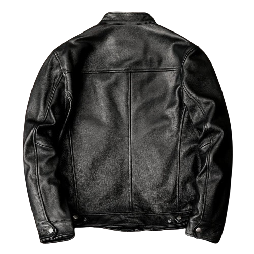 Slim Biker Leather Blazer Jacket for Men