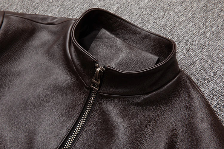 Mens Vintage Brown Leather Jacket