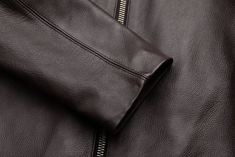 Mens Vintage Brown Leather Jacket