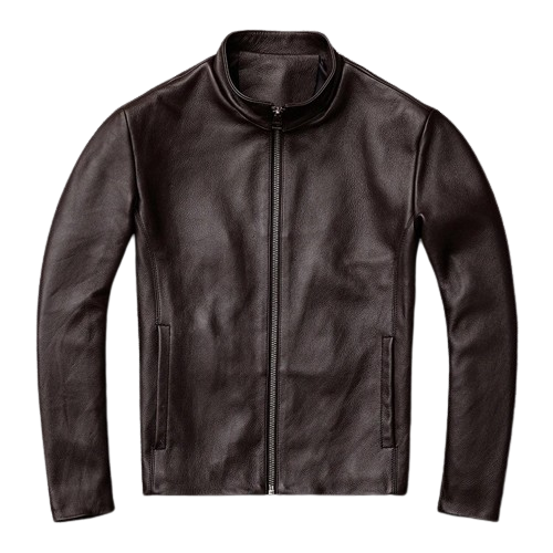 Mens Vintage Brown Leather Jacket