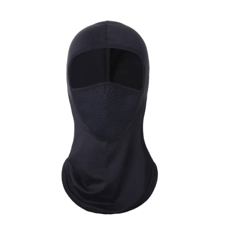 Motorcycle Balaclava Black Lycra Lightweight Face Mask