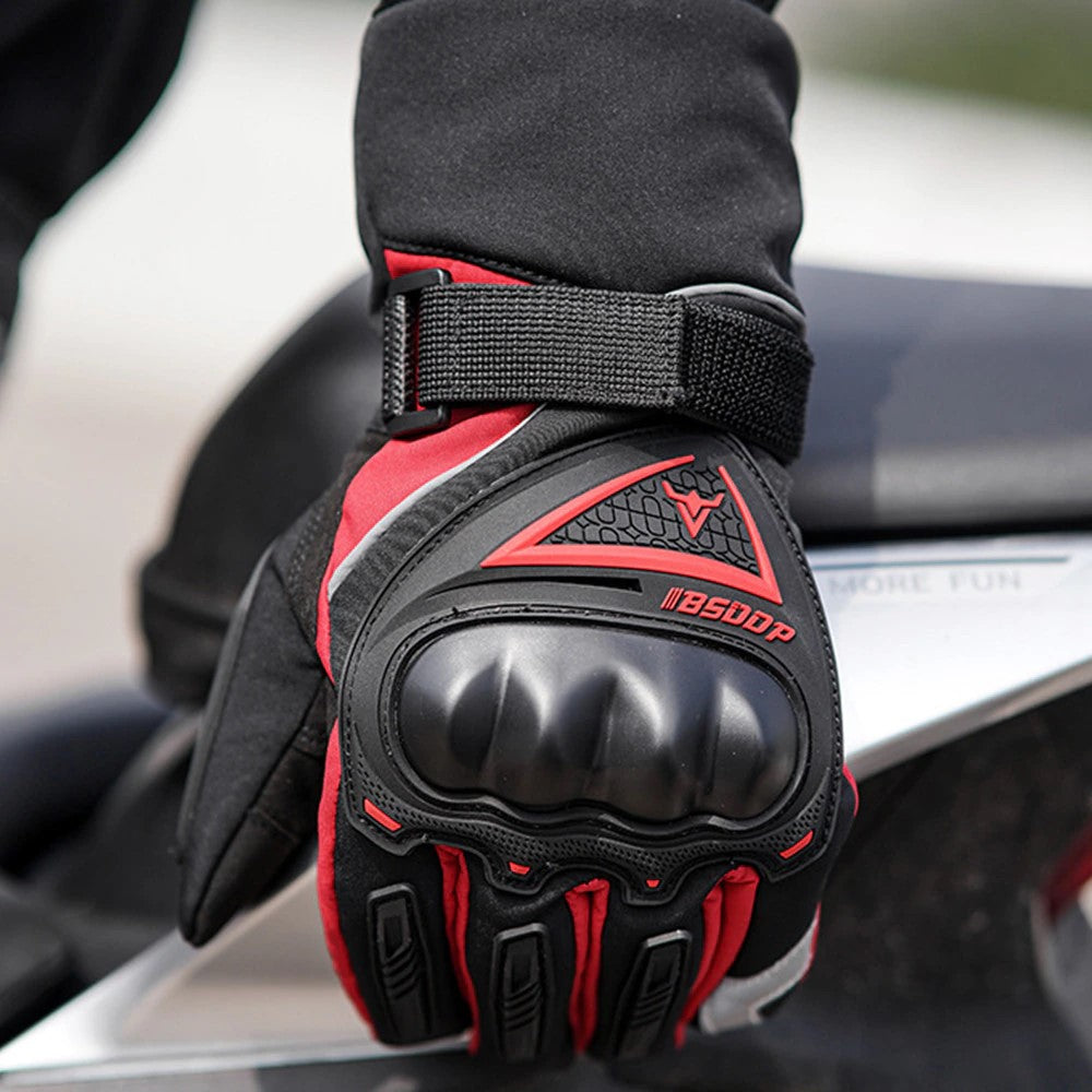 Heated Motorcycle Gloves Thermal Winter Riding Gloves Waterproof Windproof