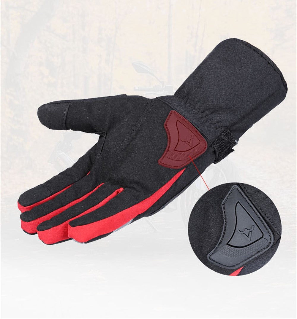 Heated Motorcycle Gloves Thermal Winter Riding Gloves Waterproof Windproof