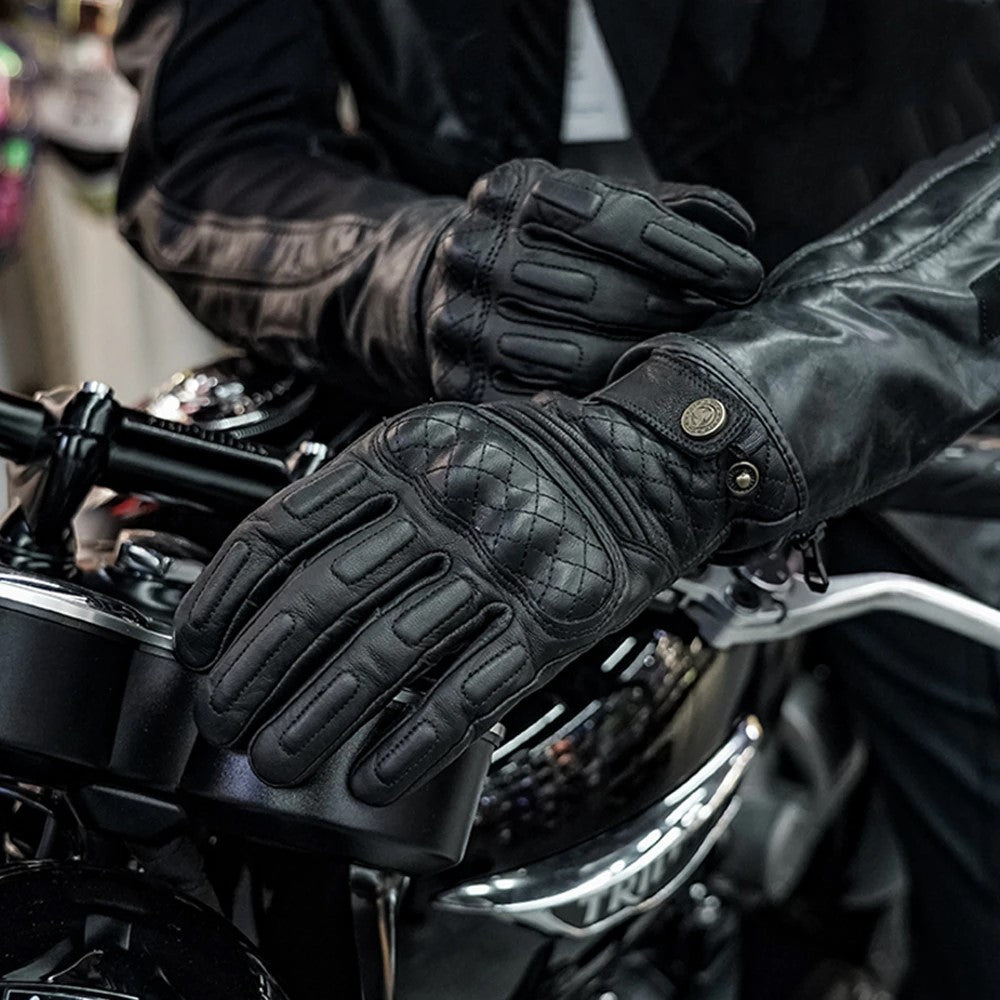Leather Motorcycle Gloves Salma