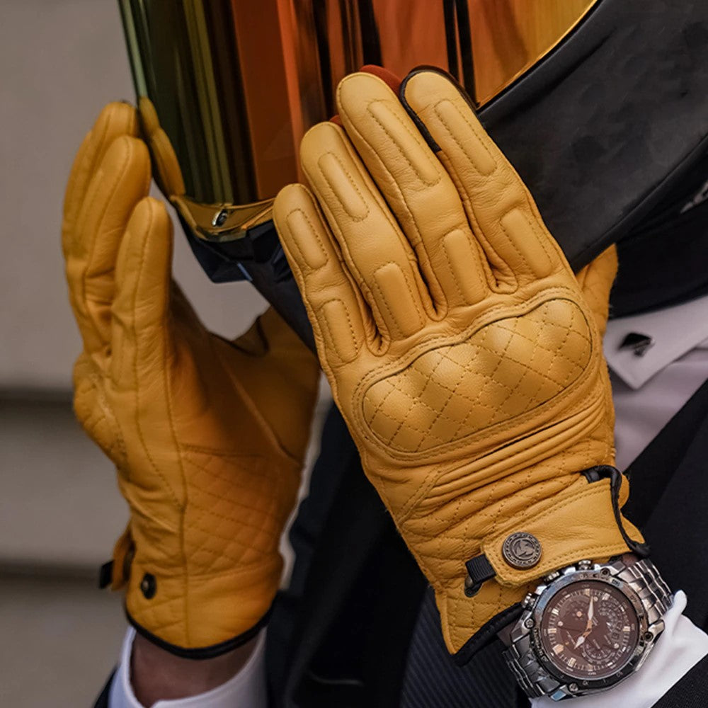 Leather Motorcycle Gloves Salma