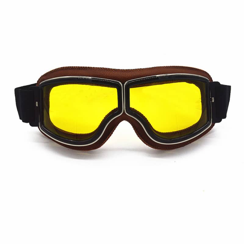 Aran Motorcycle Goggles Clear Lens Protective Riding Glasses