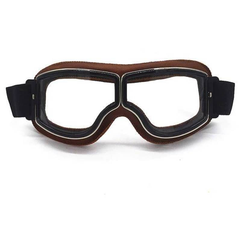Aran Motorcycle Goggles Clear Lens Protective Riding Glasses