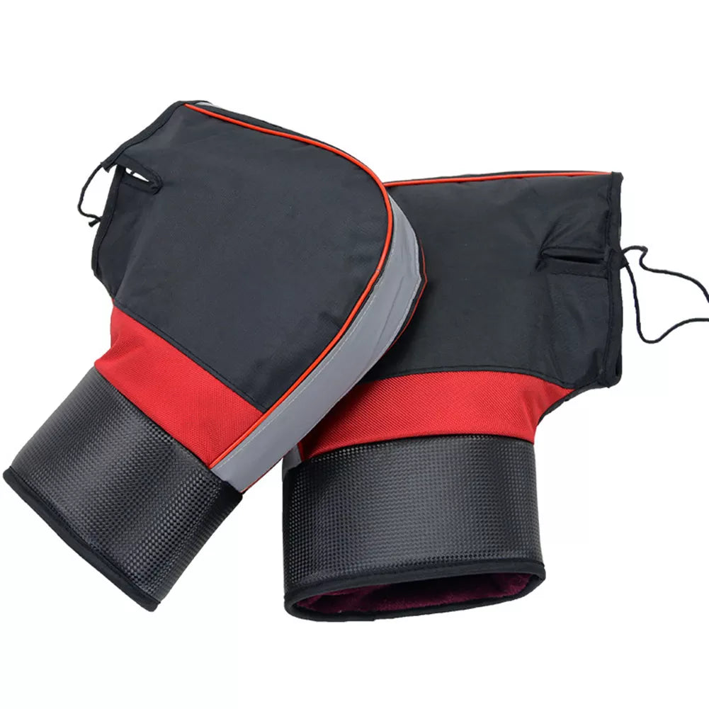 Winter Motorcycle Gloves PU Leather Cold Weather Riding Gloves