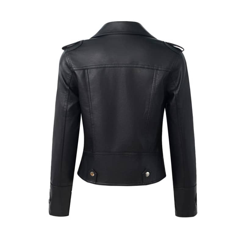 Womens Biker Jacket Hildi Stylish Motorcycle Leather Coat