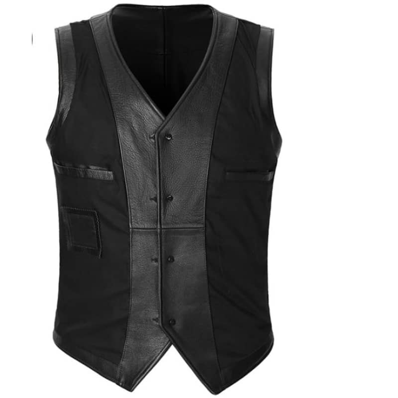 Leather Biker Vest Jodoft