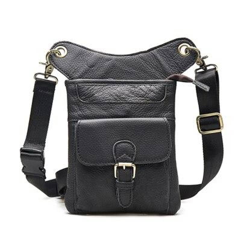 Leather Motorcycle Leg Bag Motorcycle Thigh Pack Riding Waist Pouch