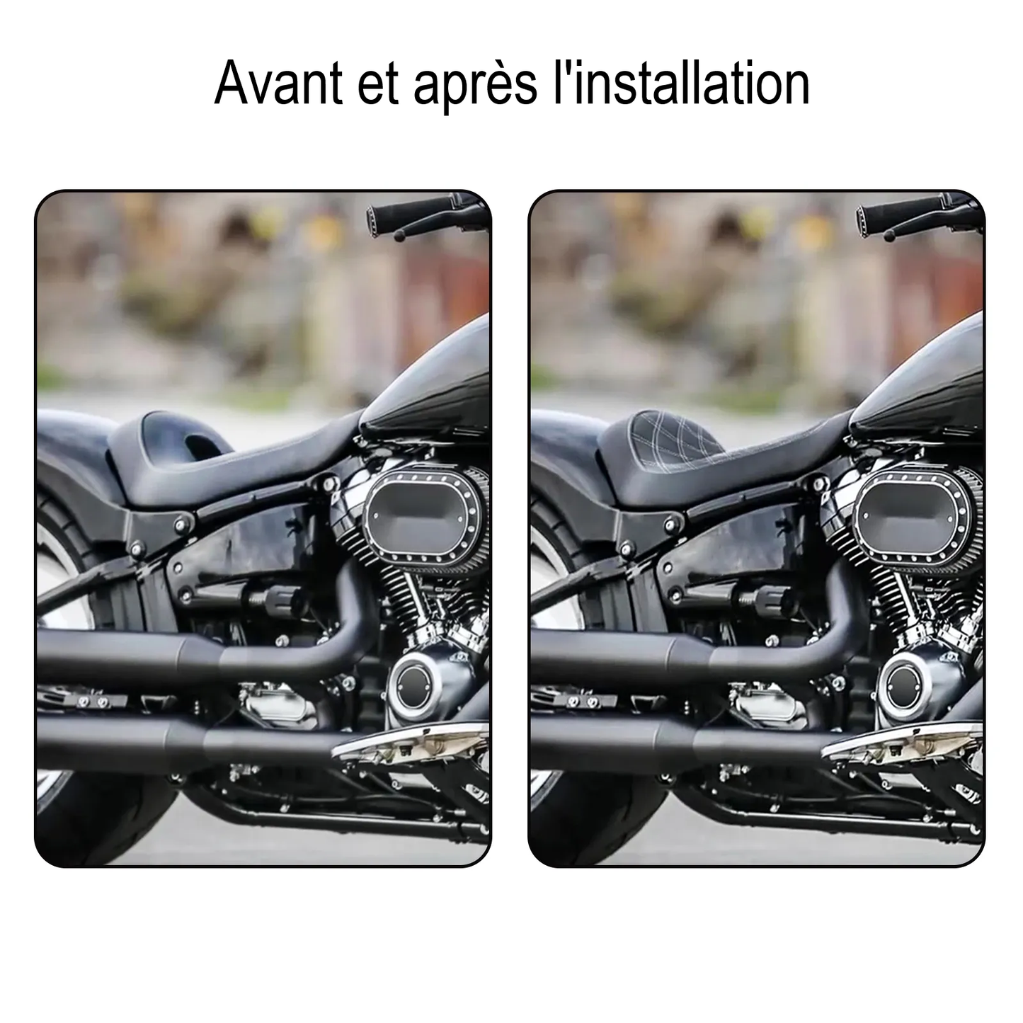Max Comfort Solo Motorcycle Seat for Cruiser Bikes