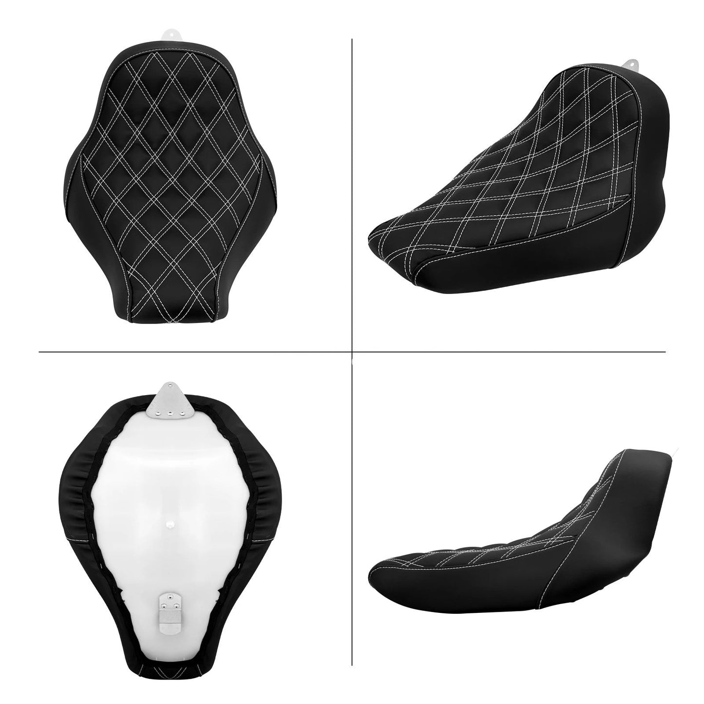 Max Comfort Solo Motorcycle Seat for Cruiser Bikes