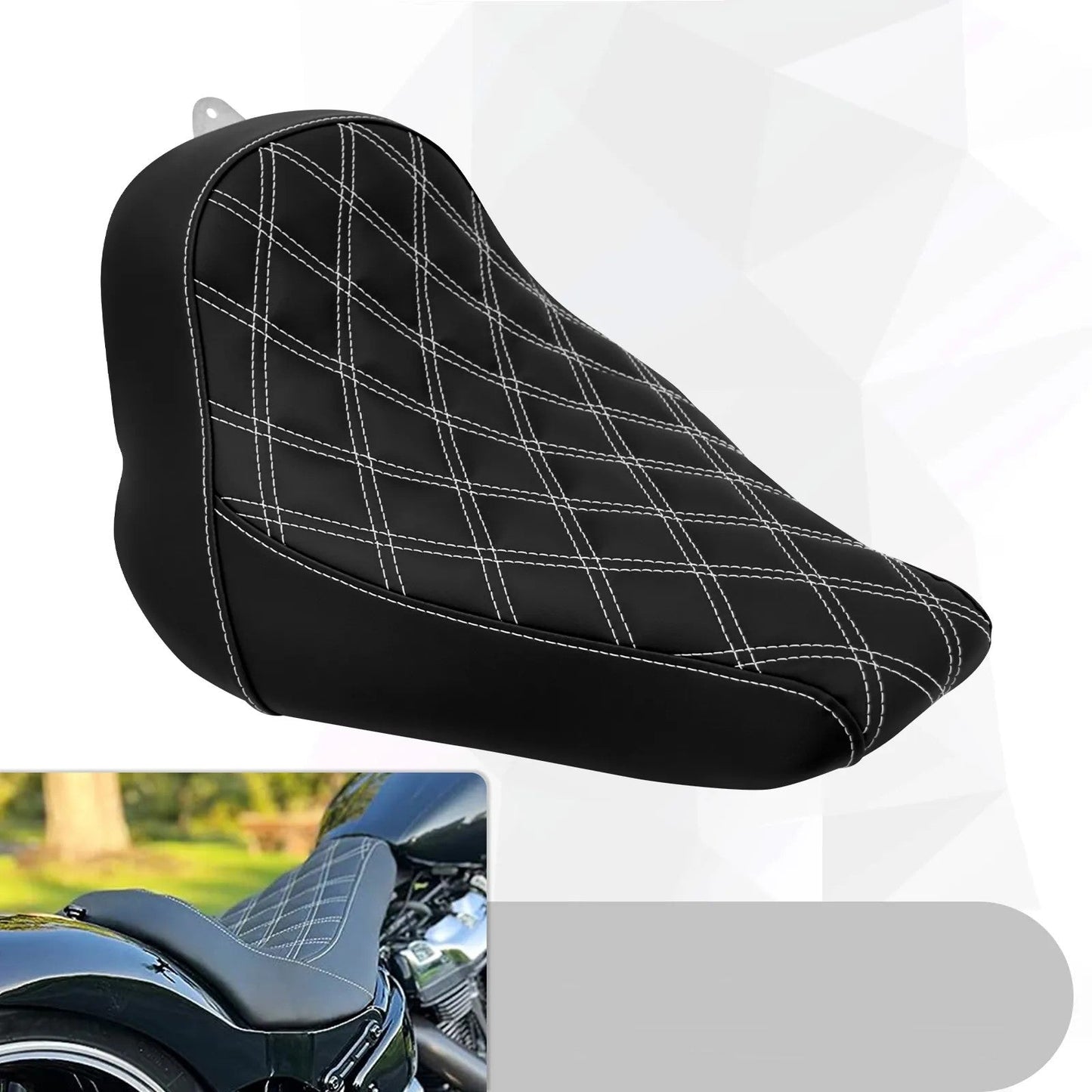 Max Comfort Solo Motorcycle Seat for Cruiser Bikes