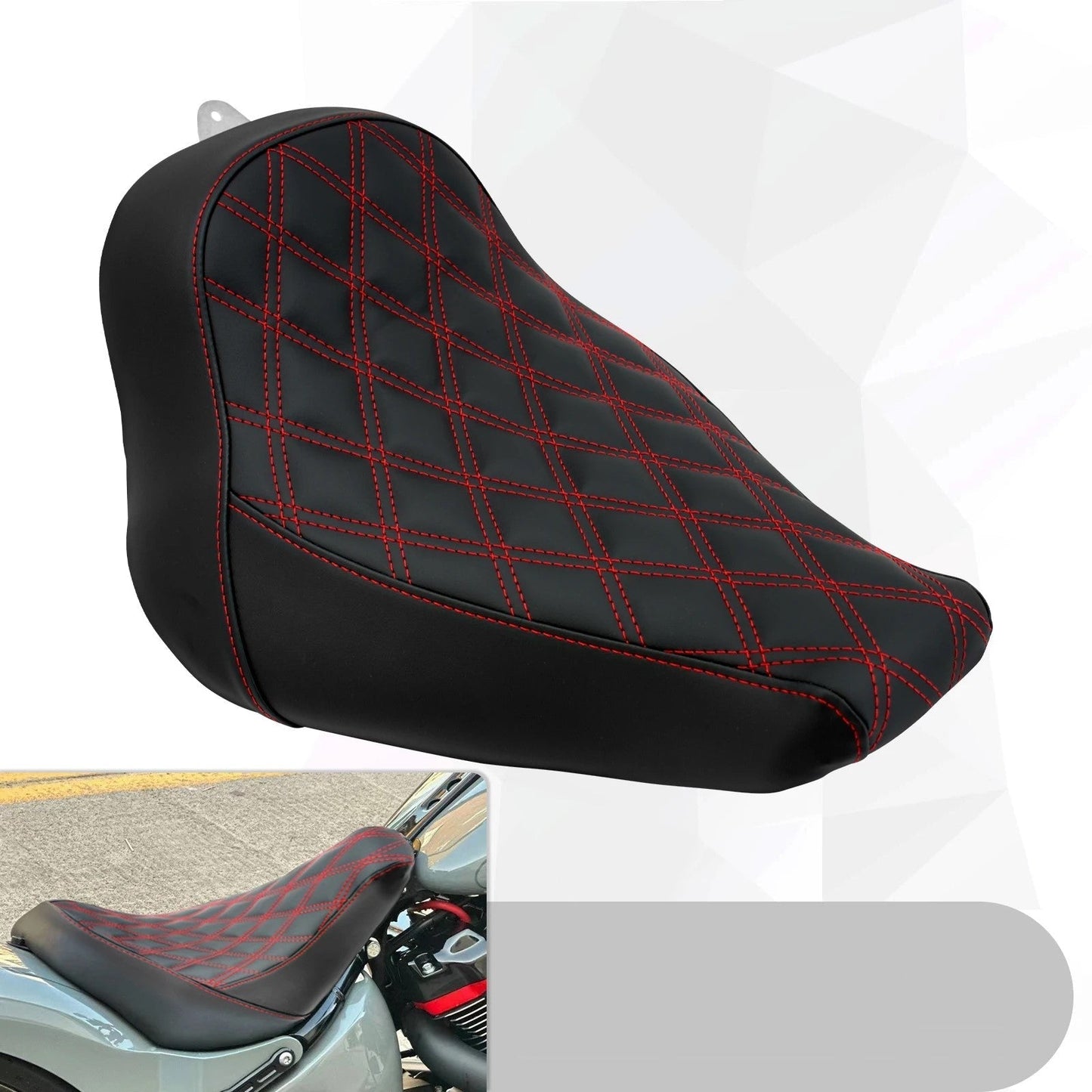 Max Comfort Solo Motorcycle Seat for Cruiser Bikes