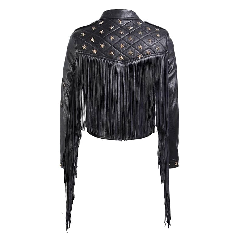 Womens Leather Biker Jacket Motorcycle Jacket for Women
