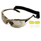 3 Lens Motorcycle Goggles with Interchangeable Lenses